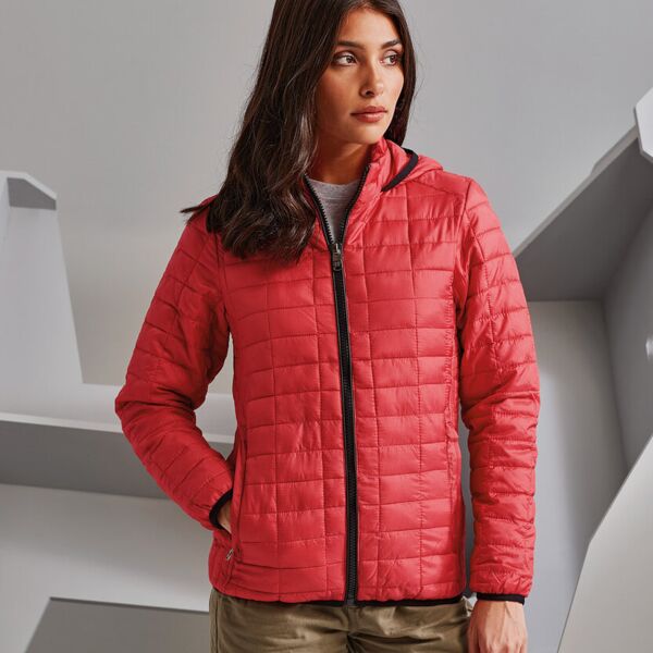 Women's honeycomb hooded jacket Miniaturansicht