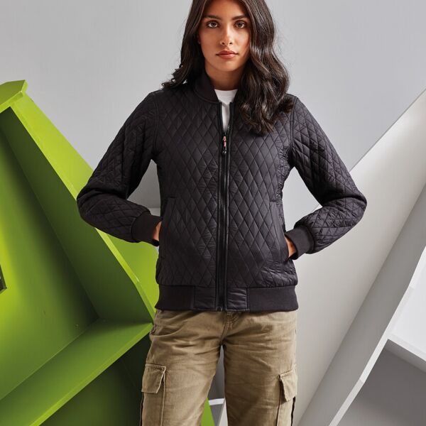 Women's quilted flight jacket Miniaturansicht