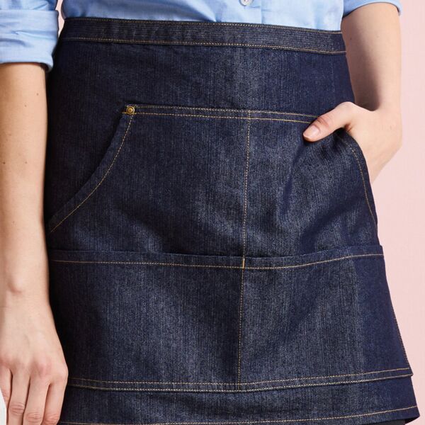 Jeans stitch denim waist apron Miniaturansicht