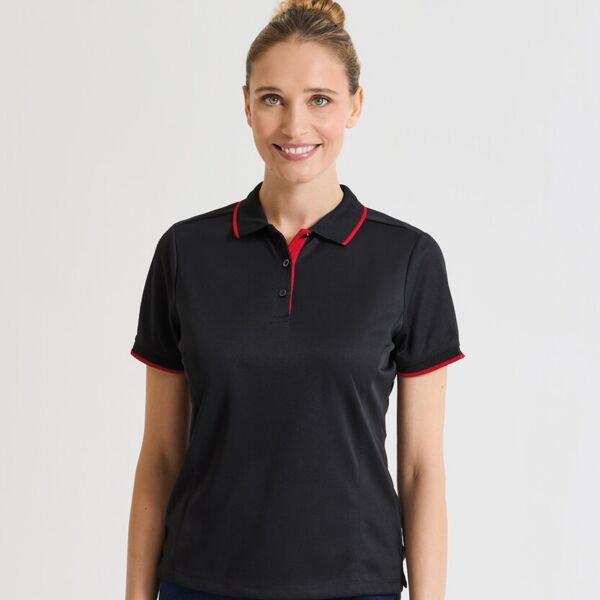 Women's contrast Coolchecker® polo Miniaturansicht