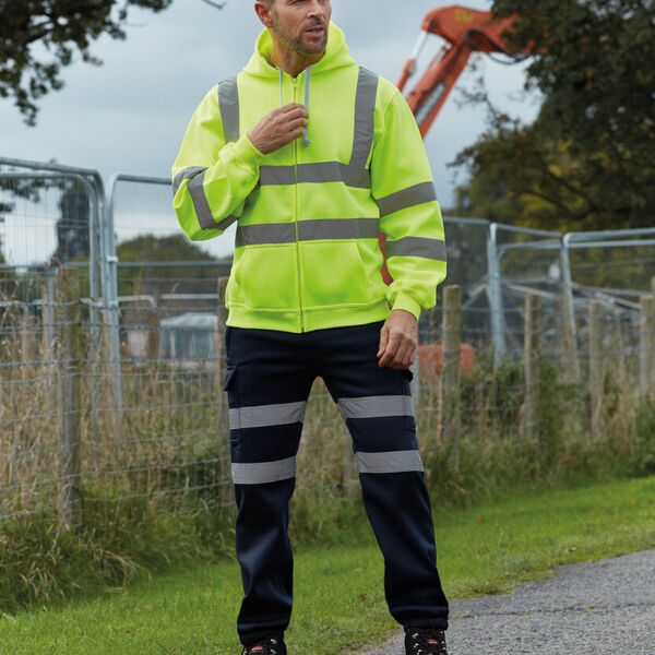 Hi-vis zip hoodie (HVK07) Miniaturansicht