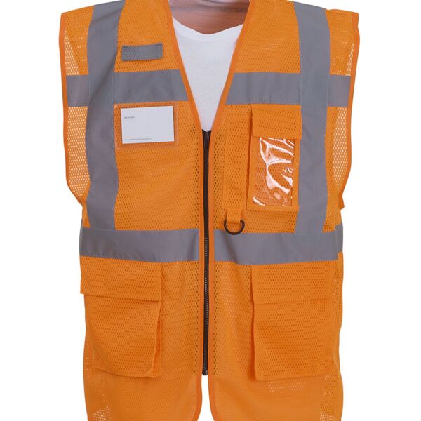 Hi-vis top cool open-mesh executive waistcoat (HVW820) Miniaturansicht