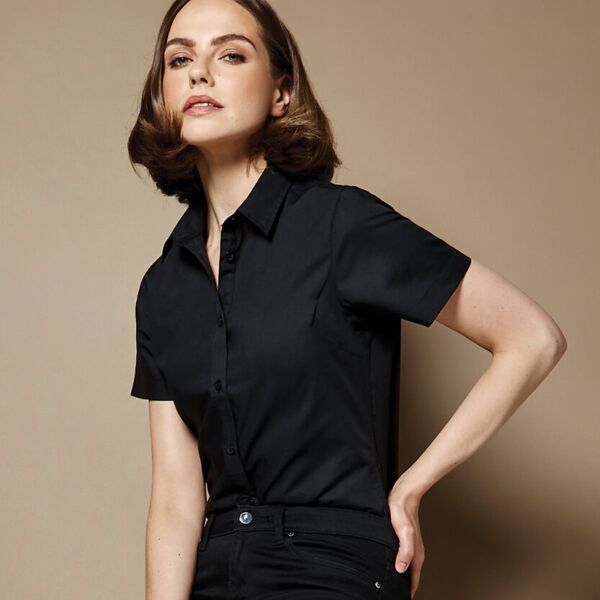Women's poplin shirt short sleeve Miniaturansicht