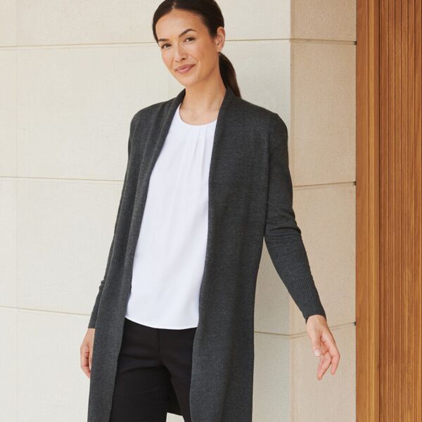 Women's longline open cardigan Miniaturansicht