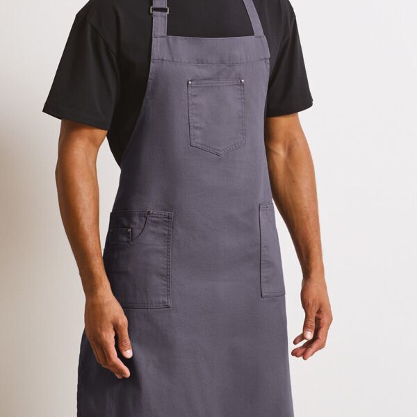 Chino cotton bib apron Miniaturansicht
