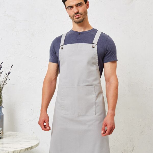 Cross back 'barista' bib apron Miniaturansicht