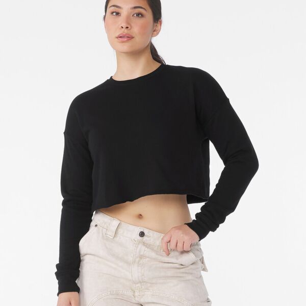 Women's cropped crew fleece Miniaturansicht