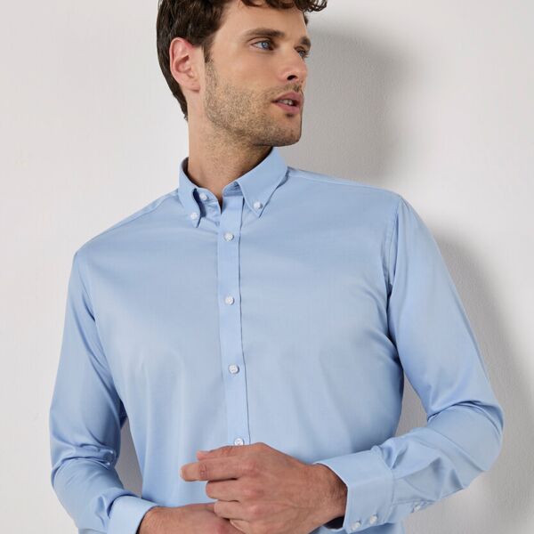 Stretch Oxford shirt long-sleeved (slim fit) Miniaturansicht