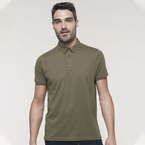 Jersey knit polo shirt Miniaturansicht