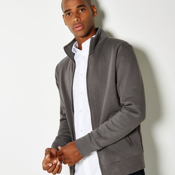 Regular fit zipped sweatshirt Miniaturansicht