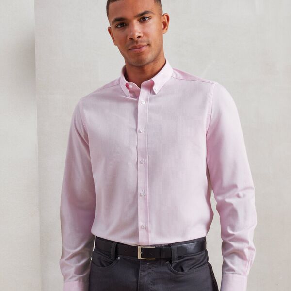 Cotton-rich Oxford stripes shirt Miniaturansicht