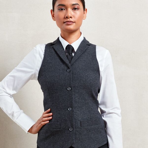 Women's herringbone waistcoat Miniaturansicht