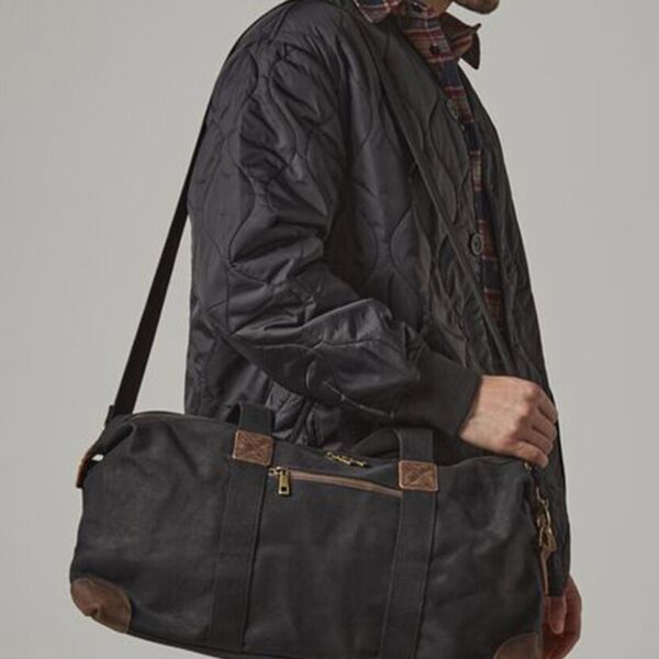 Heritage waxed canvas holdall Miniaturansicht