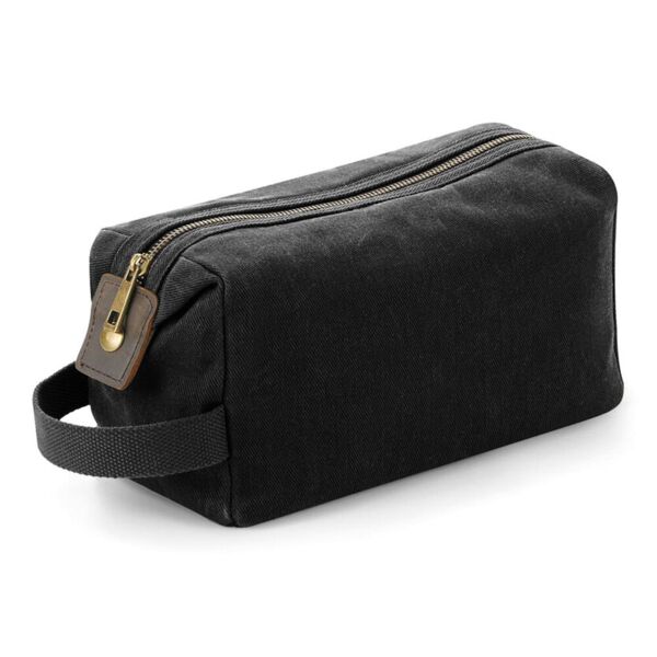 Heritage waxed canvas wash bag Miniaturansicht
