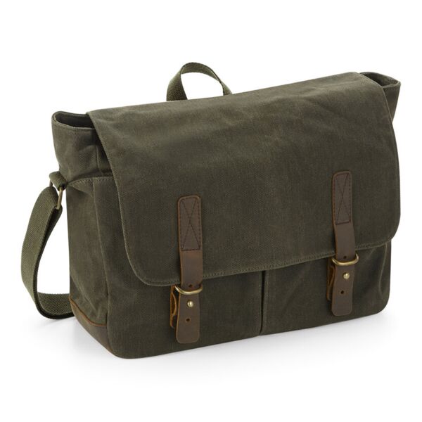 Heritage waxed canvas messenger Miniaturansicht