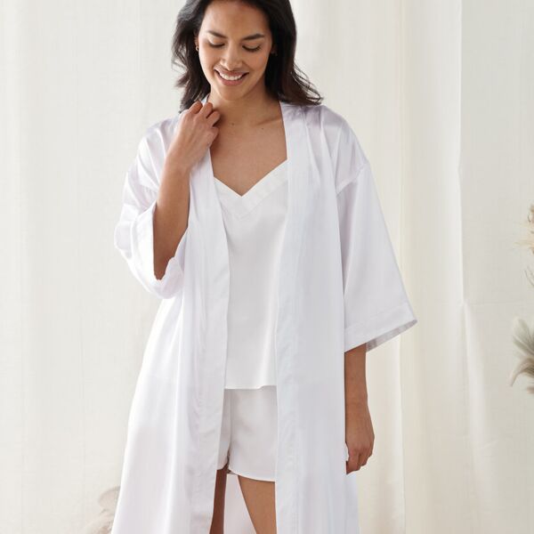 Women's satin robe Miniaturansicht