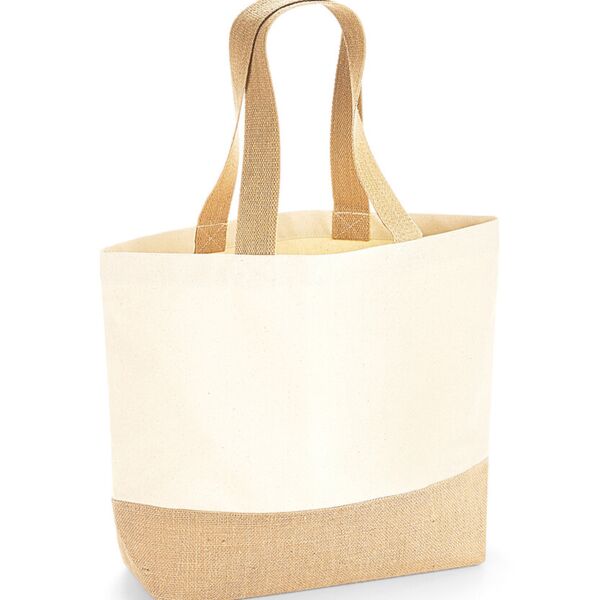 Jute base canvas tote Miniaturansicht