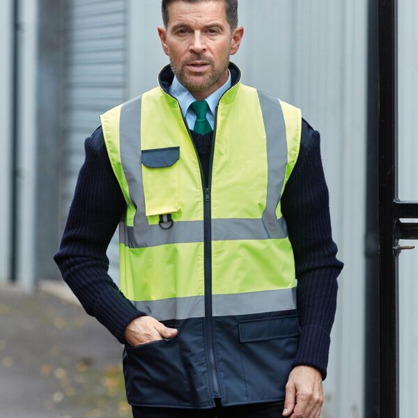 Hi-vis padded bodywarmer (HV005) Miniaturansicht