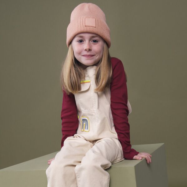 Kinder Beanie mit Patch Miniaturansicht