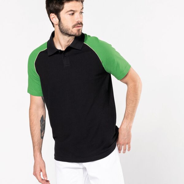 Polo baseball contrast polo shirt Miniaturansicht